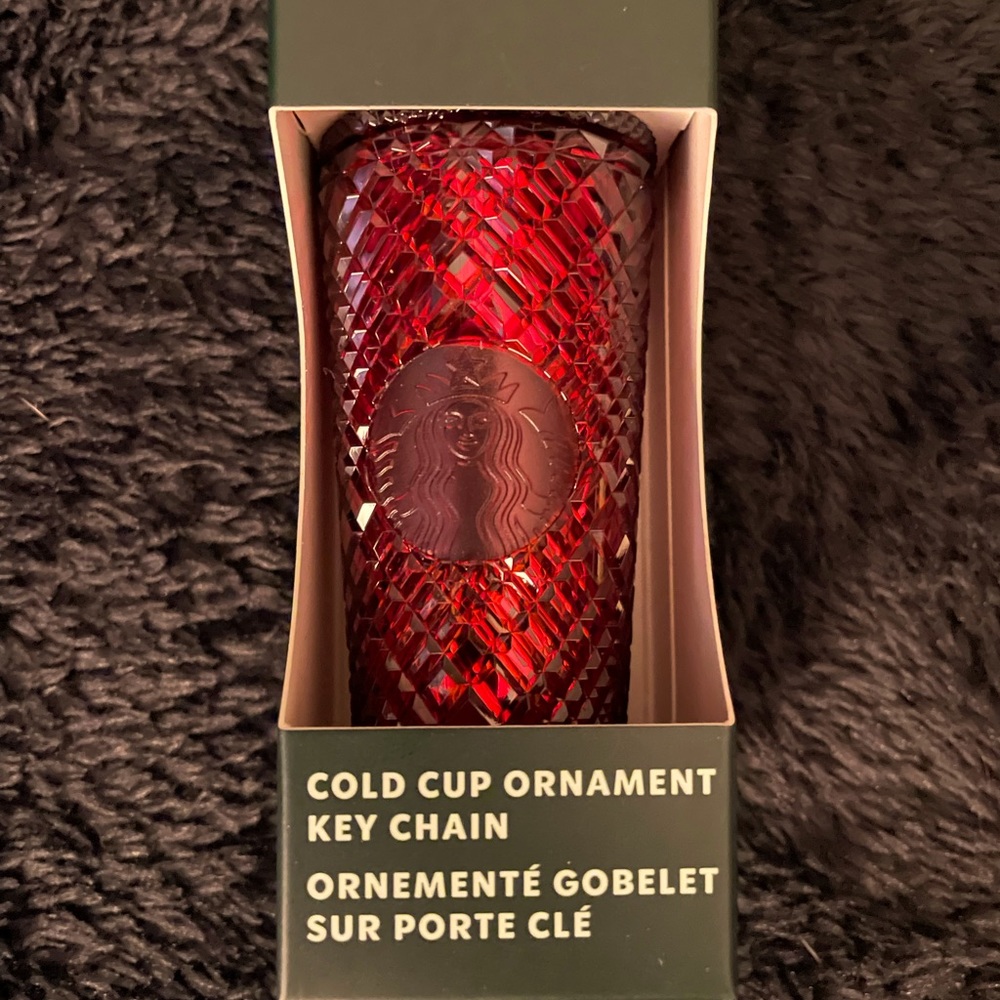 Starbucks Holiday Cold Cup Keychain Ornament